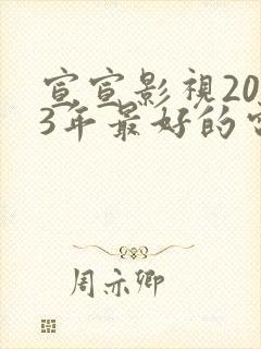 宣宣影视2023年最好的电视剧