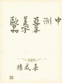 欧美亚洲中文精品字幕