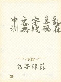 中文字幕乱码亚洲无线码在线