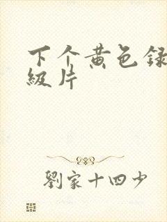 下个黄色录像一级片