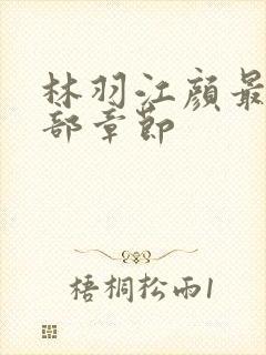 林羽江颜最新全部章节