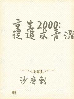 重生2000:从追求青涩校花同桌开始整本免费