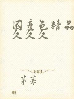 国产色精品久久久久久