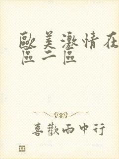 欧美激情在线一区二区