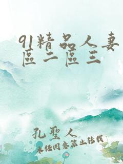 91精品人妻一区二区三