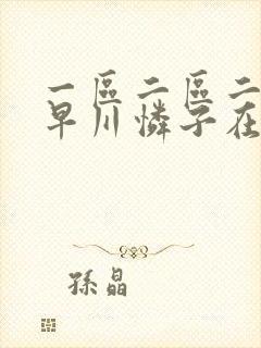 一区二区二区小早川怜子在线播放