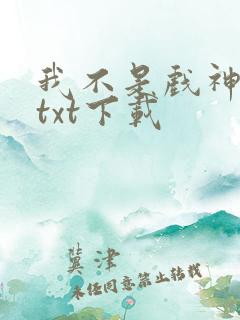 我不是戏神小说txt下载