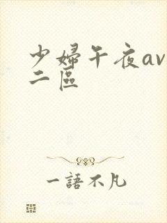 少妇午夜av一二区