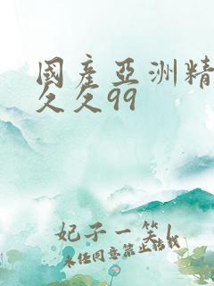 国产亚洲精品久久久99