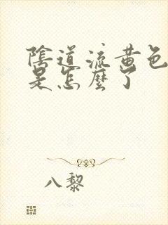 阴道流黄色液体是怎么了