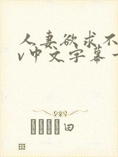 人妻欲求不满av中文字幕一区