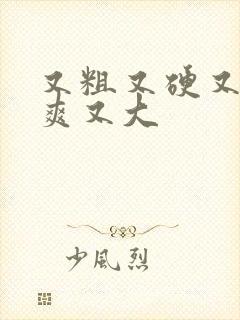 又粗又硬又长又爽又大