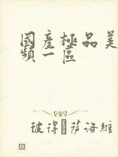 国产极品美女视频一区