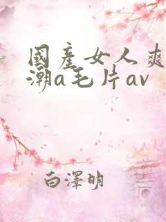 国产女人爽到高潮a毛片av