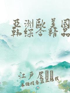 亚洲欧美国产日韩综合精品的在线