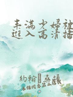 丰满少妇被猛烈进入高清播放,jiang