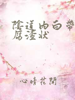 阴道内白带呈豆腐渣状