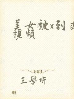 美女被x到爽的视频