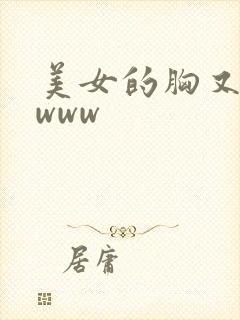 美女的胸又大又www