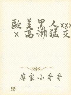 欧美黑人xxxⅹ高潮猛交