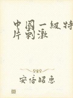 中国一级特黄大片刺激