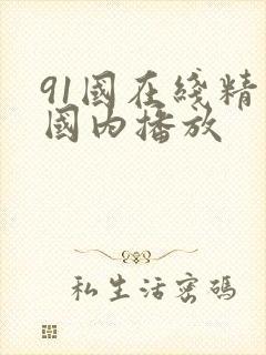 91国在线精品国内播放