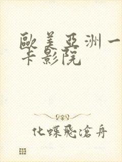 欧美亚洲一区不卡影院