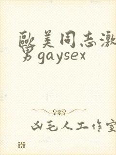 欧美同志激情猛男gaysex