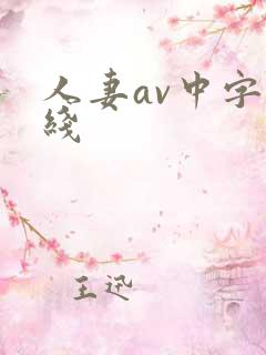 人妻av中字在线