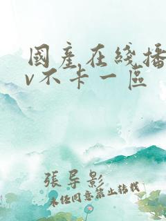 国产在线播放av不卡一区