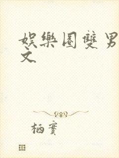 娱乐圈双男主甜文