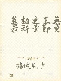 万相之王无弹窗最新章节更新