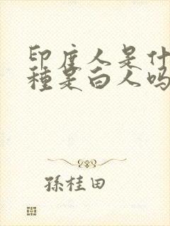 印度人是什么人种是白人吗