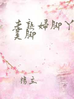 老熟妇脚丫玉足美脚