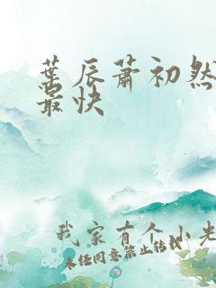 叶辰萧初然更新最快