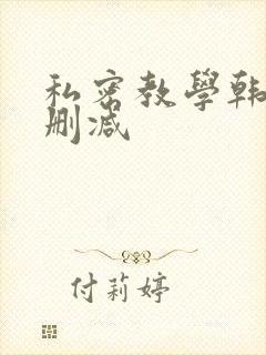 私密教学韩漫无删减
