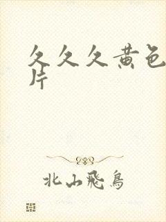 久久久黄色一级片