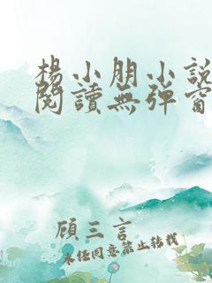 杨小朋小说免费阅读无弹窗