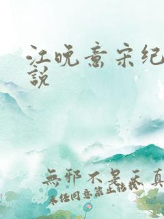 江晚意宋纪珩小说