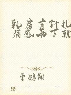 乳房有针扎的刺痛感两下就不疼了