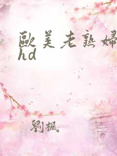 欧美老熟妇啪啪hd