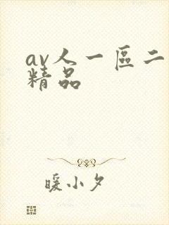 av人一区二区精品