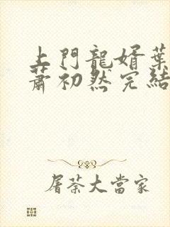 上门龙婿叶辰,萧初然完结版