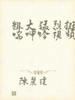 粗大猛烈挺进娇喘呻吟视频