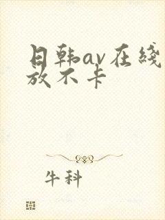 日韩av在线播放不卡