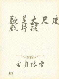 欧美大尺度激情戏片段