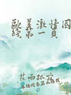 欧美激情国产在线第一页