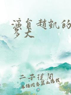 演员赵凯的年龄多大