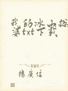 我的冰山总裁老婆txt下载