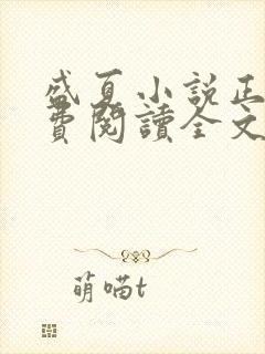 盛夏小说正版免费阅读全文无弹窗